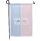 Striped w/ Whales Small Garden Flag - Single Sided w/ Multiple Names