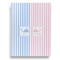 Striped w/ Whales Garden Flags - Large - Double Sided - BACK