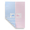 Striped w/ Whales Garden Flags - Large - Double Sided - FRONT FOLDED