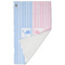 Striped w/ Whales Golf Towel - Folded (Large)