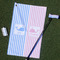 Striped w/ Whales Golf Towel Gift Set - Main