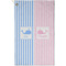Striped w/ Whales Golf Towel (Personalized) - APPROVAL (Small Full Print)