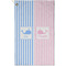 Striped w/ Whales Golf Towel - Poly-Cotton Blend - Small w/ Multiple Names