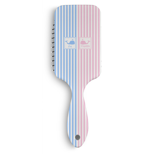 Custom Striped w/ Whales Hair Brushes (Personalized)