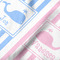 Striped w/ Whales Hooded Baby Towel- Detail Close Up