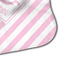 Striped w/ Whales Hooded Baby Towel- Detail Corner