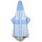 Striped w/ Whales Hooded Towel - Hanging