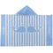 Striped w/ Whales Hooded towel