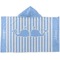 Striped w/ Whales Kids Hooded Towel (Personalized)
