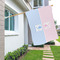 Striped w/ Whales House Flags - Double Sided - LIFESTYLE