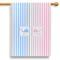 Striped w/ Whales House Flags - Single Sided - PARENT MAIN