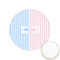 Striped w/ Whales Printed Cookie Topper - 1.25" (Personalized)