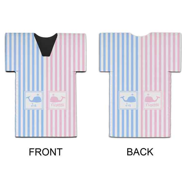 Striped w/ Whales Jersey Bottle Cooler - APPROVAL
