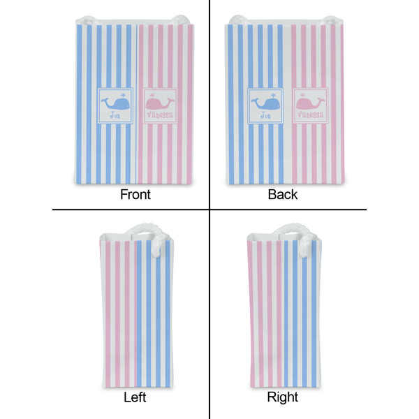 Striped w/ Whales Jewelry Gift Bag - Gloss - Approval