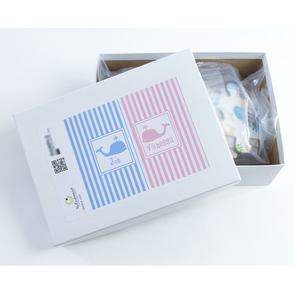 Striped w/ Whales Jigsaw Puzzle 30 Piece - Box