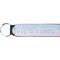 Striped w/ Whales Neoprene Keychain Fob (Personalized)