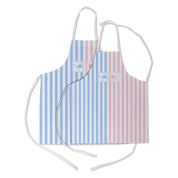 Striped w/ Whales Kid's Aprons - Parent - Main