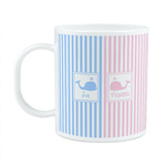 Striped w/ Whales Plastic Kids Mug (Personalized)