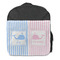 Striped w/ Whales Kids Backpack - Front