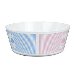 Striped w/ Whales Kid's Bowl (Personalized)