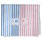 Striped w/ Whales Kitchen Towel - Poly Cotton - Folded Half