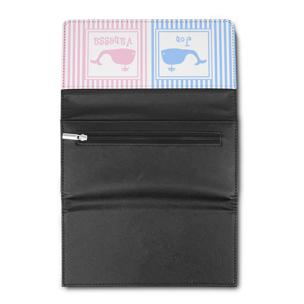 Striped w/ Whales Ladies Wallet (Open)