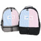 Striped w/ Whales Large Backpacks - Both