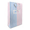 Striped w/ Whales Large Gift Bag - Front/Main