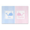 Striped w/ Whales Large Rectangle Car Magnets- Front/Main/Approval