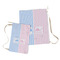 Striped w/ Whales Laundry Bag - Both Bags