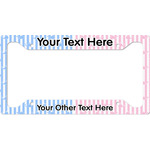 Striped w/ Whales License Plate Frame (Personalized)