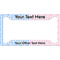 Striped w/ Whales License Plate Frame - Style A