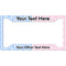 Striped w/ Whales License Plate Frame (Personalized)