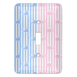 Striped w/ Whales Light Switch Cover (Single Toggle)