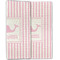 Striped w/ Whales Linen Placemat - Folded Half (double sided)