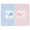 Striped w/ Whales Linen Placemat - Front