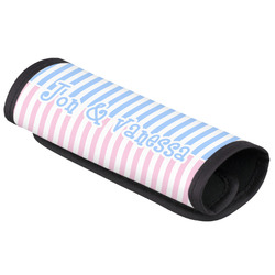Striped w/ Whales Luggage Handle Cover (Personalized)
