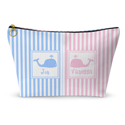 Striped w/ Whales Makeup Bag (Personalized)