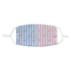 Striped w/ Whales Kid's Cloth Face Mask - Standard