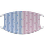 Striped w/ Whales Cloth Face Mask (T-Shirt Fabric)