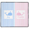Striped w/ Whales XXL Gaming Mouse Pads - 24" x 14" - FRONT