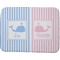 Striped w/ Whales Memory Foam Bath Mat - 48"x36" (Personalized)