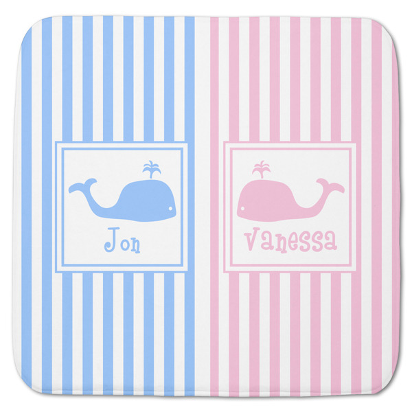 Striped w/ Whales Memory Foam Bath Mat 48 X 48