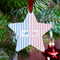 Striped w/ Whales Metal Star Ornament - Lifestyle
