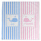 Striped w/ Whales Microfiber Dish Rag - FRONT