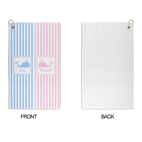 Striped w/ Whales Microfiber Golf Towels - APPROVAL