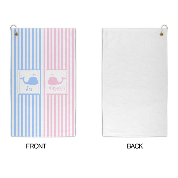 Striped w/ Whales Microfiber Golf Towels - APPROVAL