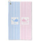 Striped w/ Whales Microfiber Golf Towel - Large (Personalized)