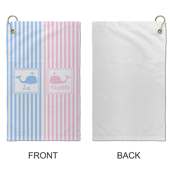 Striped w/ Whales Microfiber Golf Towels - Small - APPROVAL