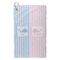 Striped w/ Whales Microfiber Golf Towels - Small - FRONT